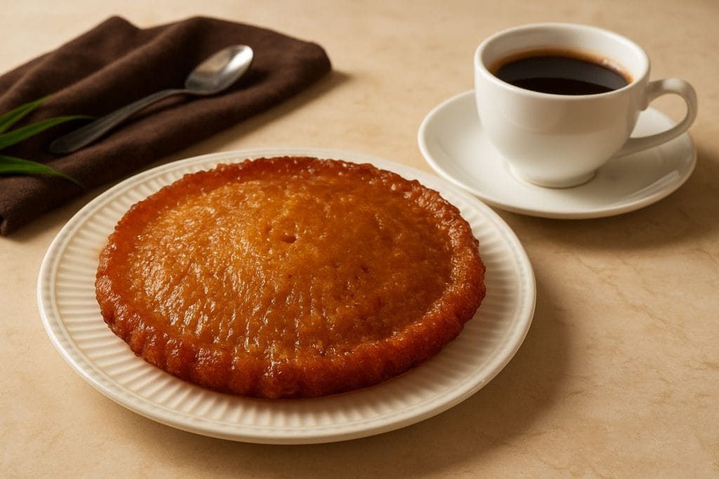 kue cucur with warm coffe