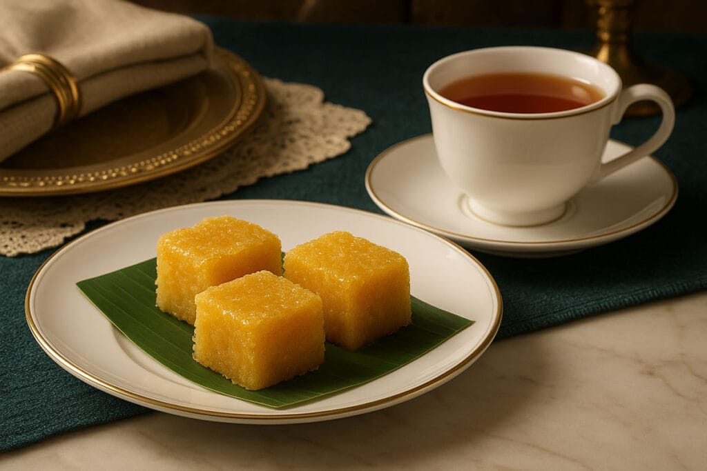 wajik with tea in the morning