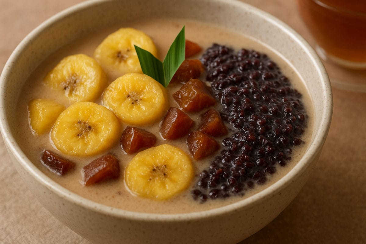 kolak pisang ketan hitam