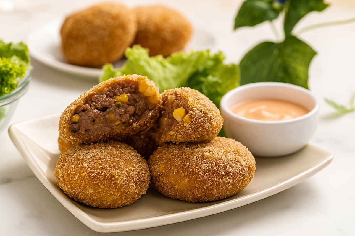 beef perkedel daging beef fritters