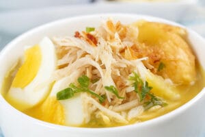 a bowl of soto madura