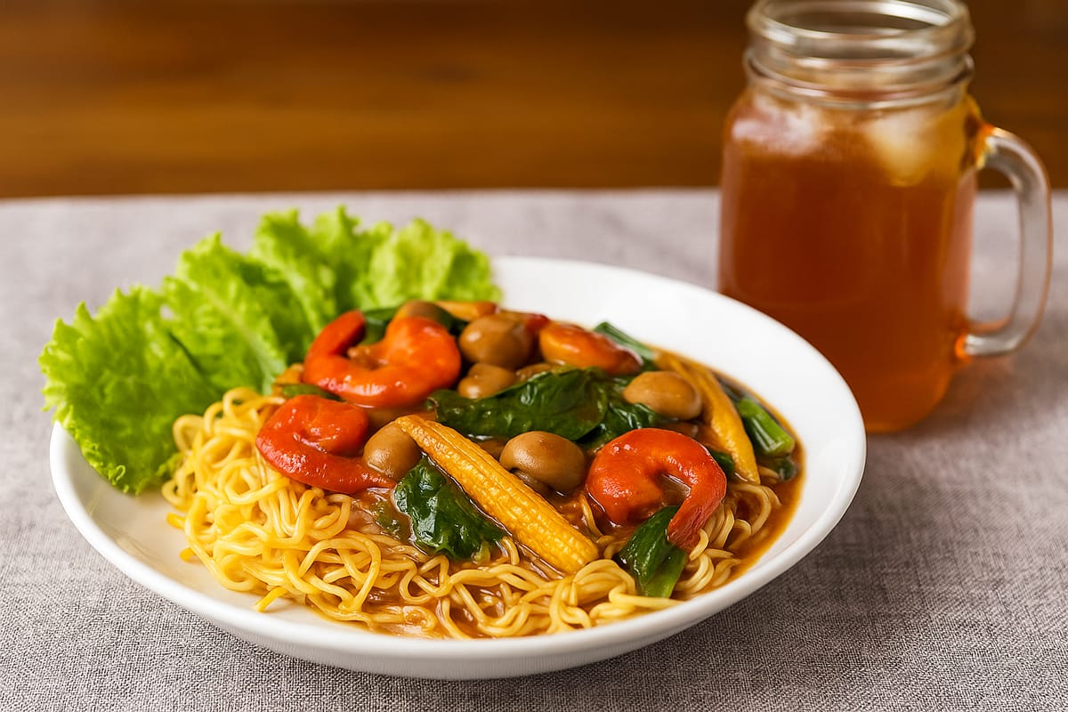 mi siram tumisan indonesian stir fry noodles