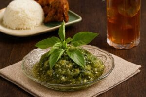 terung bakar sambal kemangi