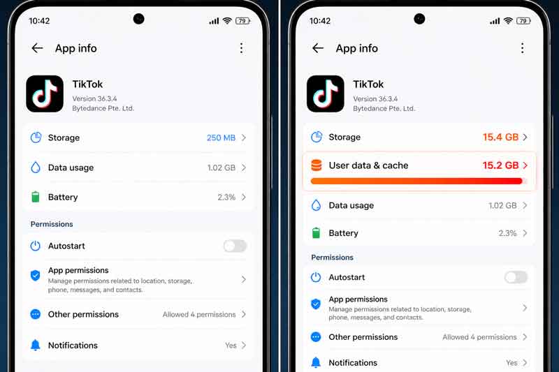 storage hp cepat penuh
