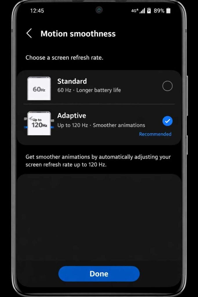 motion smoothnest samsung galaxy s26 ultra