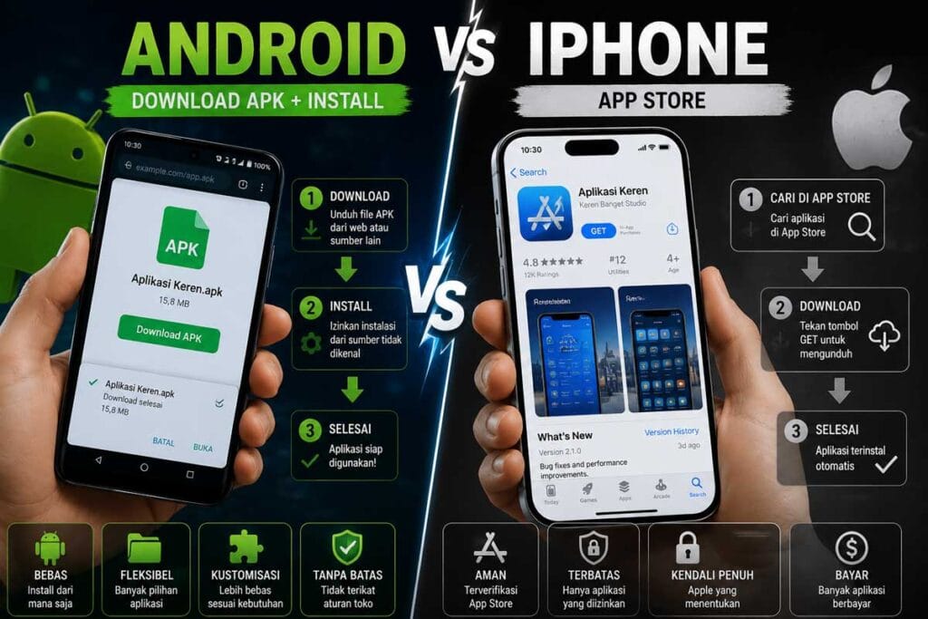 Keunggulan Android Dibanding iPhone