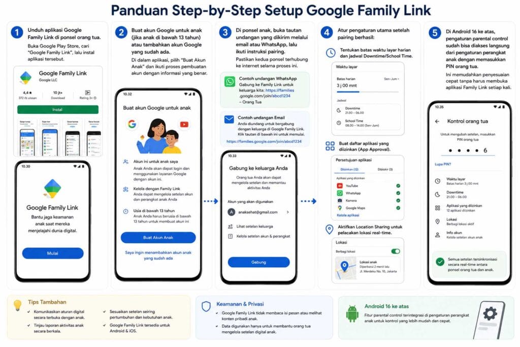 fitur android untuk orang tua
