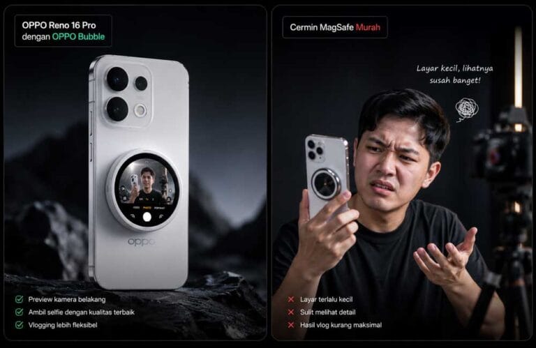 oppo reno 16 pro 5g dengan oppo bubble