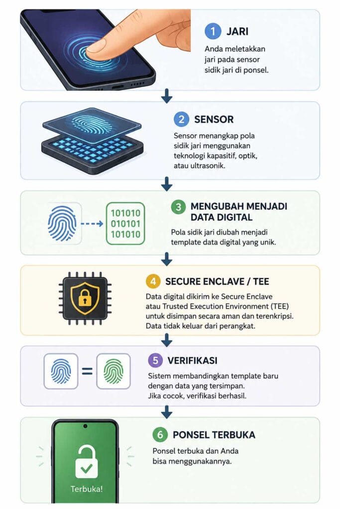 Bagaimana sensor sidik jari bekerja
