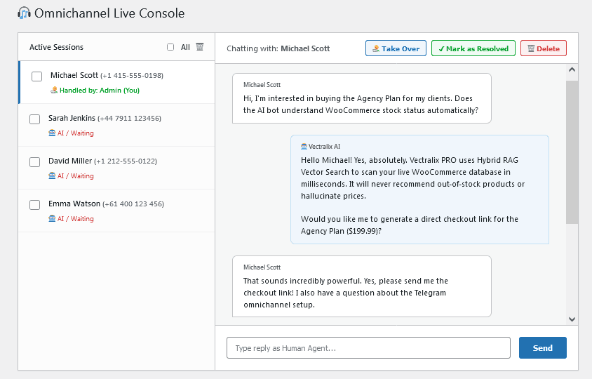 Vectralix Desktop Console