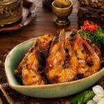 Authentic Udang Goreng Masak Kecap shrimp dish